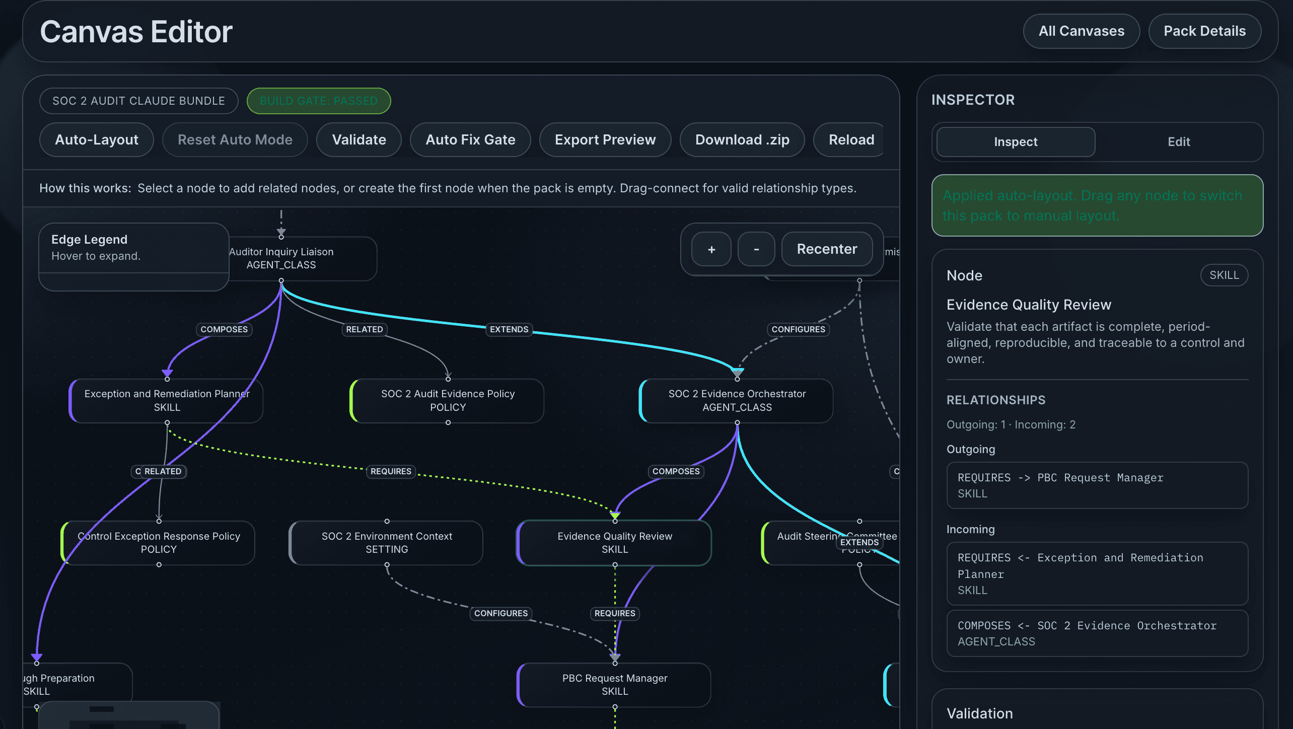 Context Canvas editor screenshot